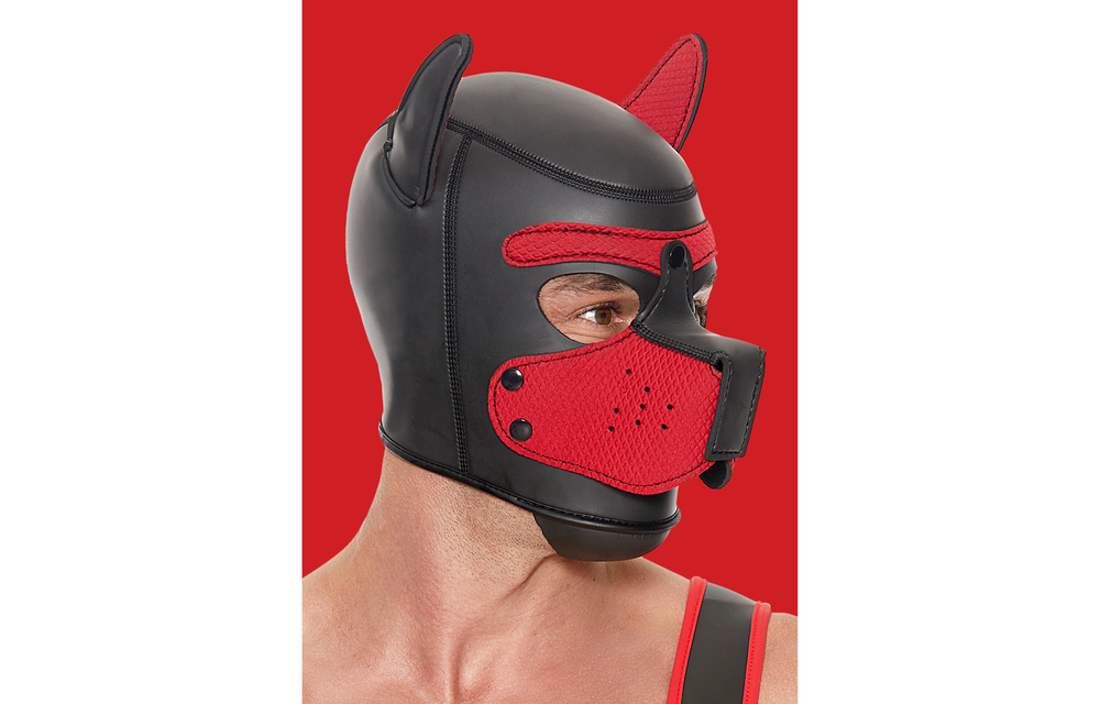 Neoprene Puppy Mask Red - Comfort & Control Ouch!