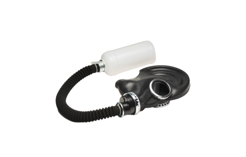 Dark Inhaler Zwart Gasmasker Met Fles | Duurzaam & Stijlvol