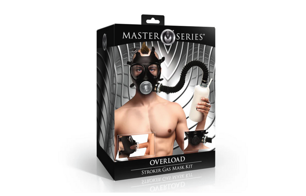 Overload Stroker Gas Mask Kit Black | Breathing Comfort & Excitement
