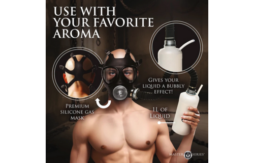 Overload Stroker Gas Mask Kit Black | Breathing Comfort & Excitement