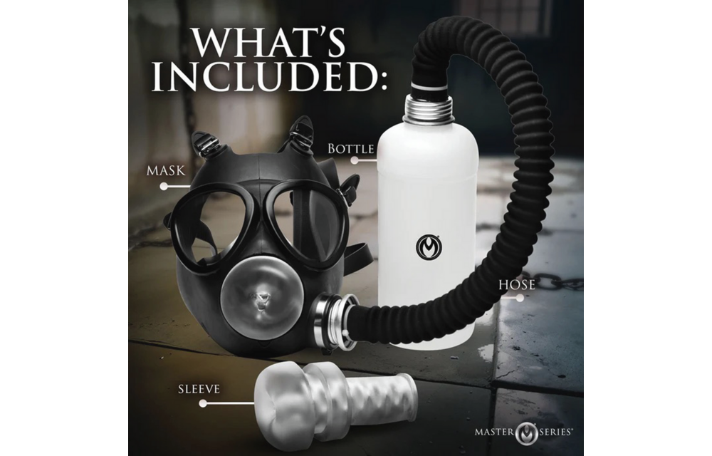Overload Stroker Gas Mask Kit Black | Breathing Comfort & Excitement