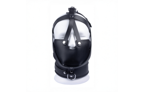 Stylish Black Leather Mask | Sturdy & European Craftsmanship