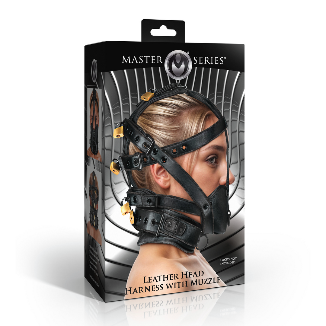 Lederkopfgeschirr mit Maulkorb Schwarz – Stilvoll & Bequem