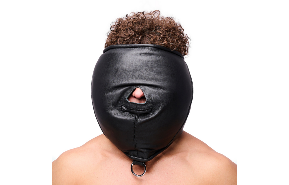 Padded Leather Sensory Hood - Black