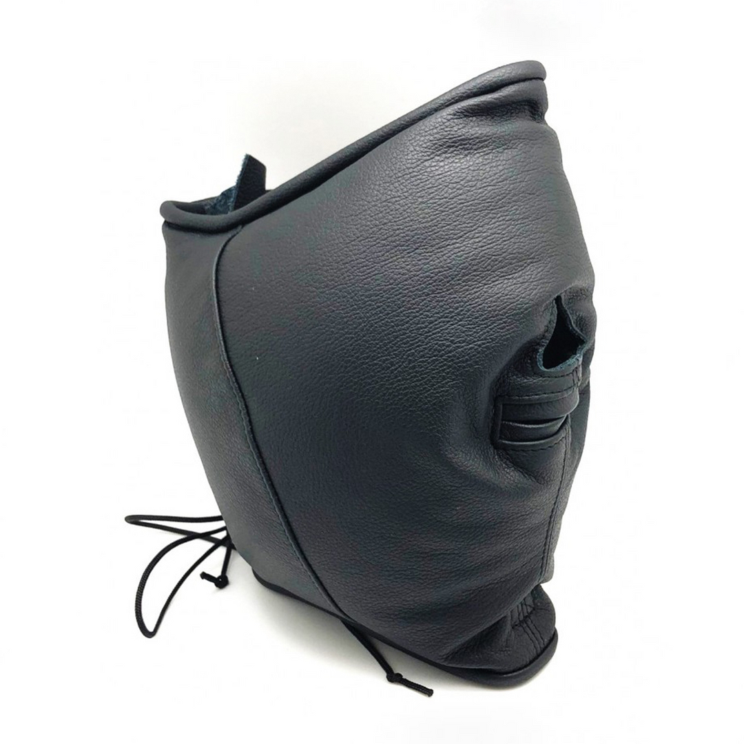 Padded Leather Sensory Hood Black – Stylish & Durable