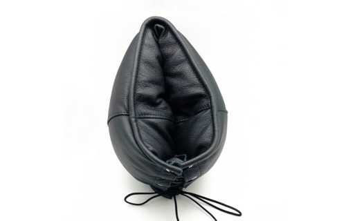 Padded Leather Sensory Hood Black – Stylish & Durable