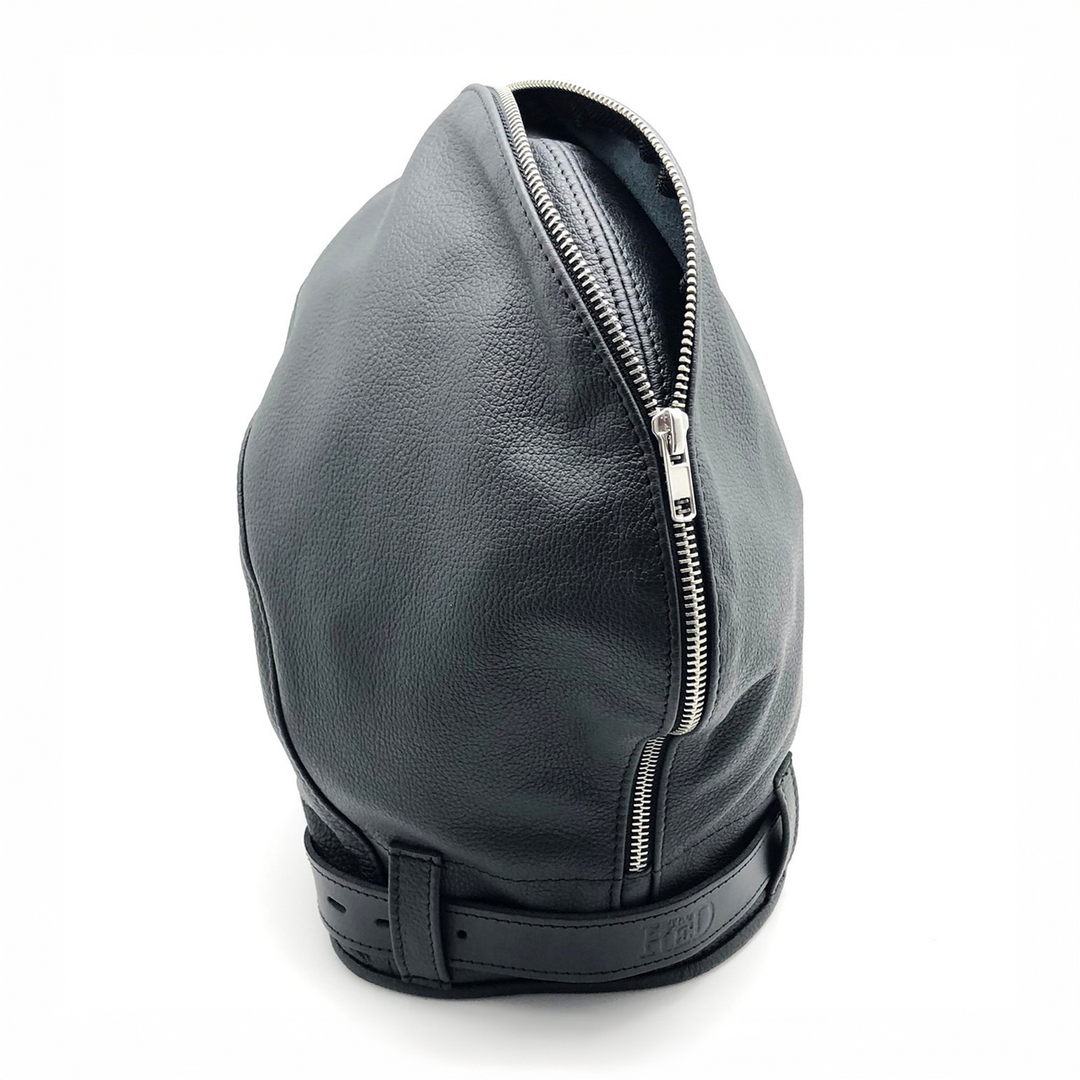 Sensorial Leather Balaclava - Black