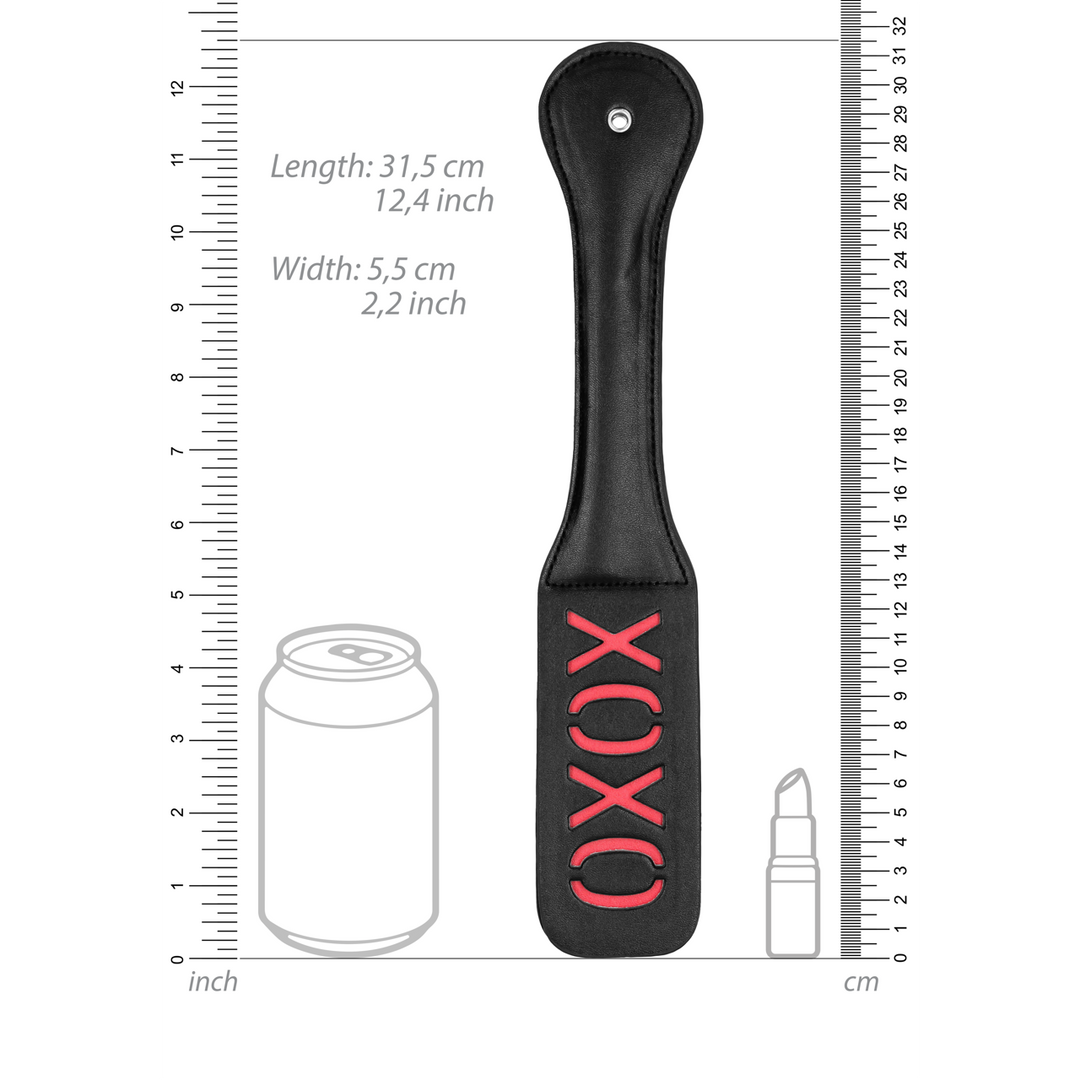 Paddle Xoxo Schwarzes Leder – Liebevolles & Robustes Accessoire