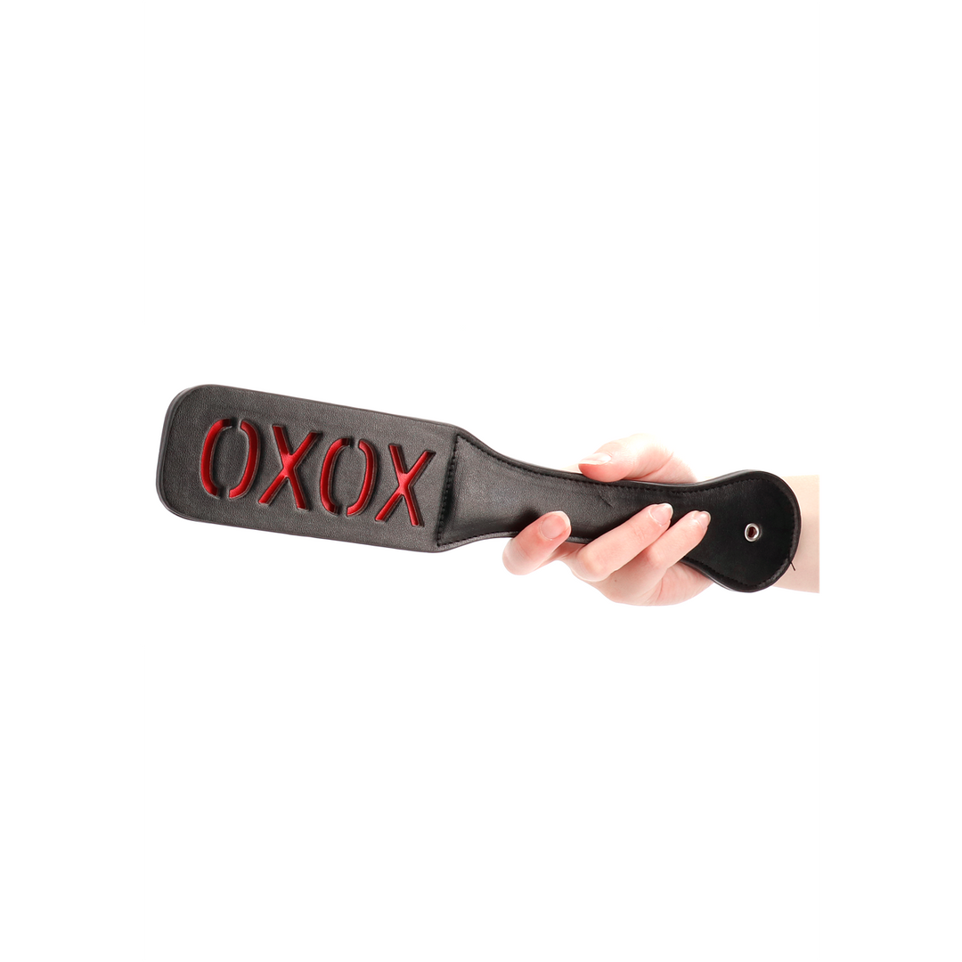 Paddle Xoxo Zwart Leer – Liefdevol & Stevig Accessoire