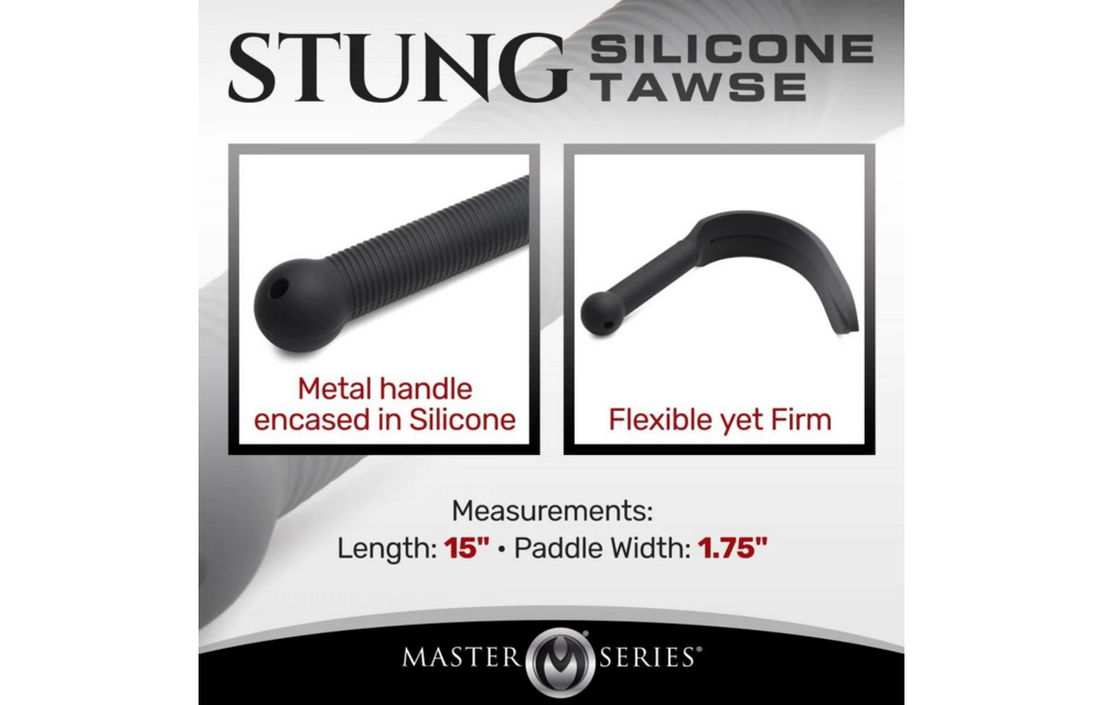Stung Silikon-Tawse Schwarz – Kraftvoll & Langlebig 38 cm