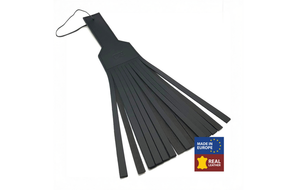 Leren Peddel 45 Cm Zwart - Duurzaam & Hoogwaardig Leer