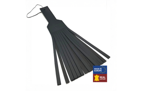 Leren Peddel 45 Cm Zwart - Duurzaam & Hoogwaardig Leer