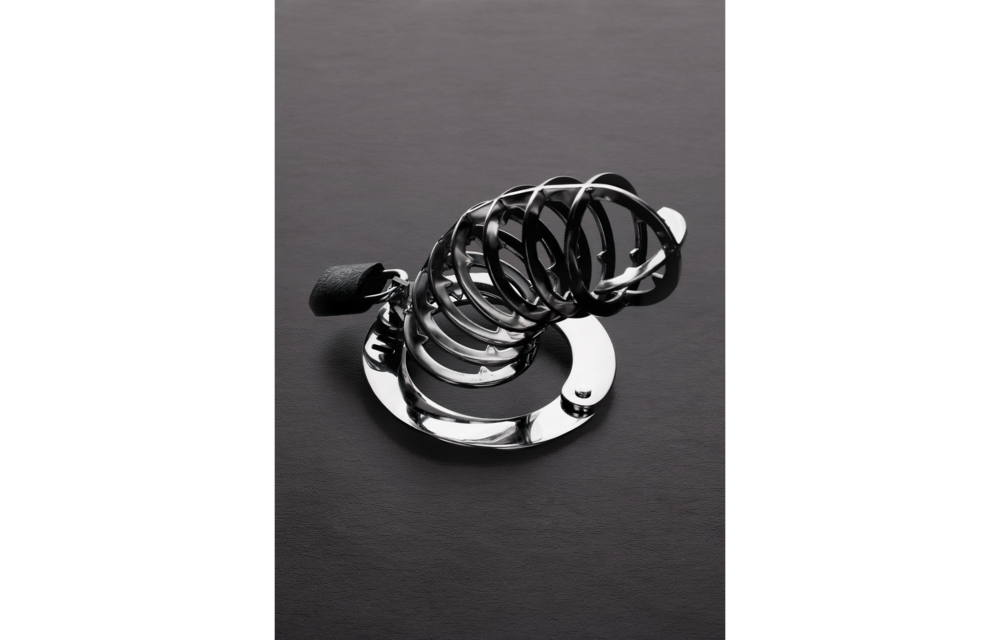 Spiked Chastity Cage Steel By Shots – Tough & Safe