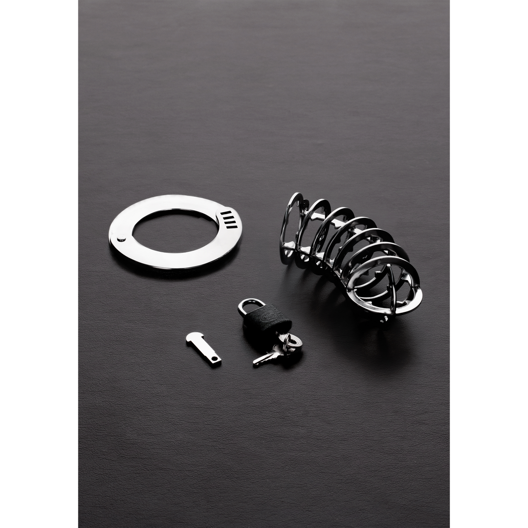 Spiked Chastity Cage Steel By Shots – Tough & Safe