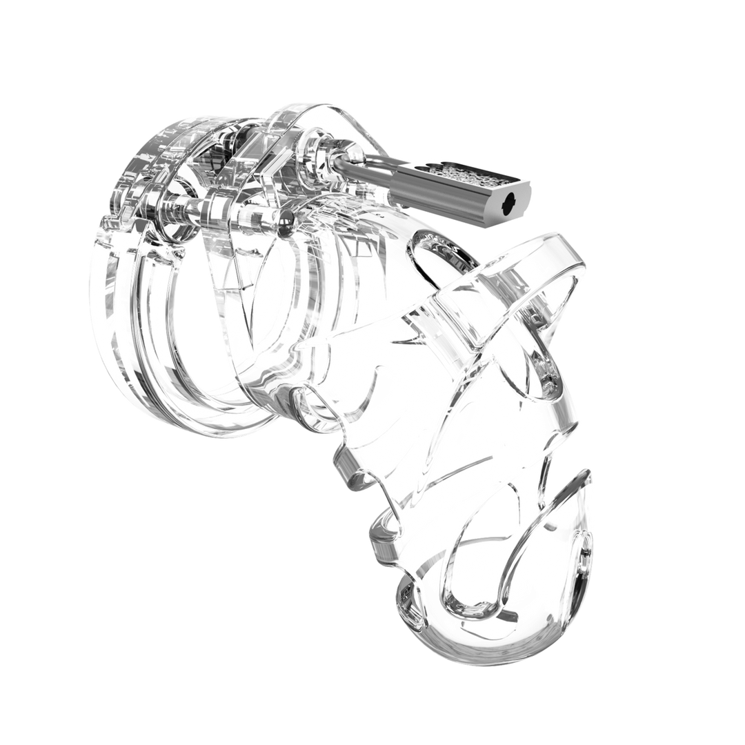 Modell 25 - Keuschheitskäfig - 3,5'' / 9 cm - Transparent