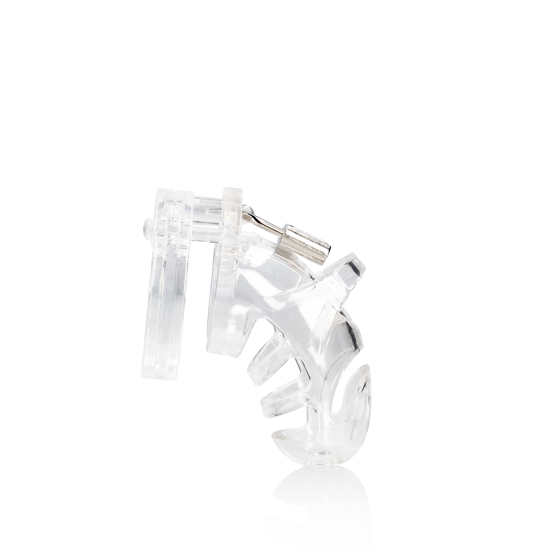 Modell 25 - Keuschheitskäfig - 3,5'' / 9 cm - Transparent