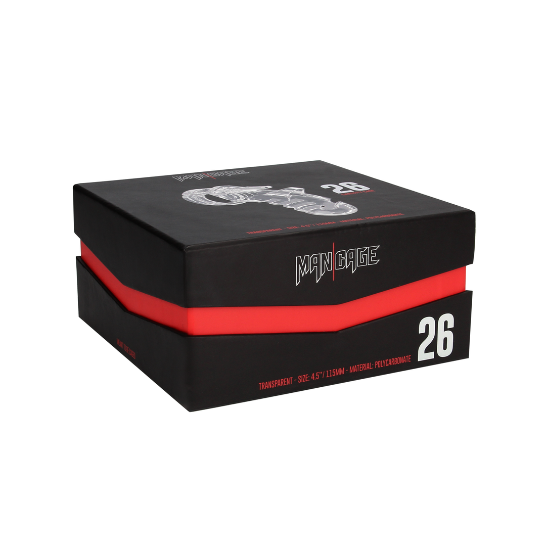 Modell 26 Keuschheitskäfig Transparent – Langlebig & Komfortabel