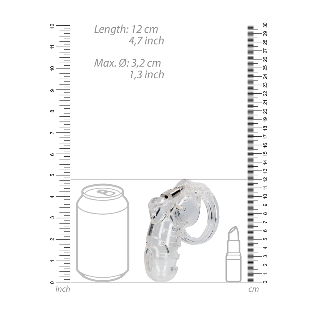 Modell 26 - Keuschheitskäfig - 4,5'' / 11,5 cm - Transparent
