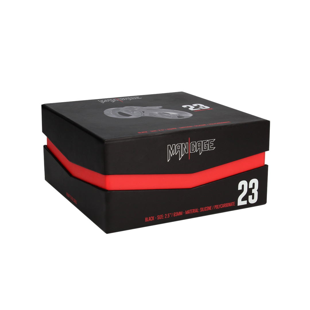 Model 23 Chastity Cage Black - Ultimate Control & Excitement