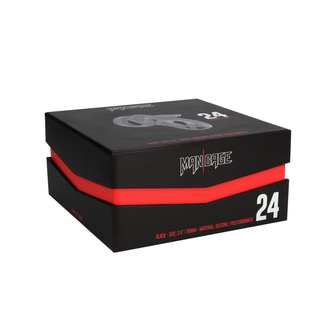 Modell 24 - Chastity Cage - 3,5'' / 9 cm - Schwarz