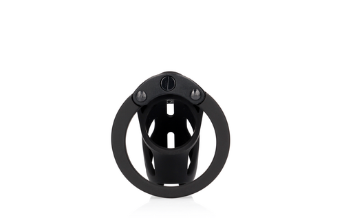 Model 24 Chastity Cage Black - Tight & Secure BDSM Accessory