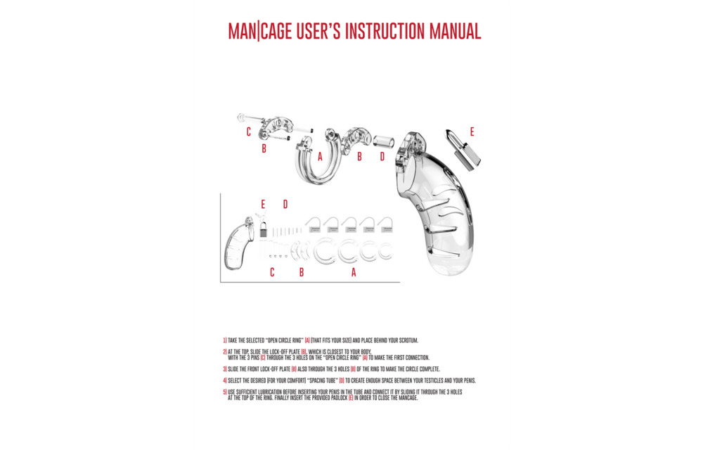 Model 13 Chastity Cock Cage - 2,5 / 6,5 cm