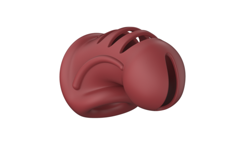 Model 28 Red Silicone Chastity Cage | Mancage BDSM Tool
