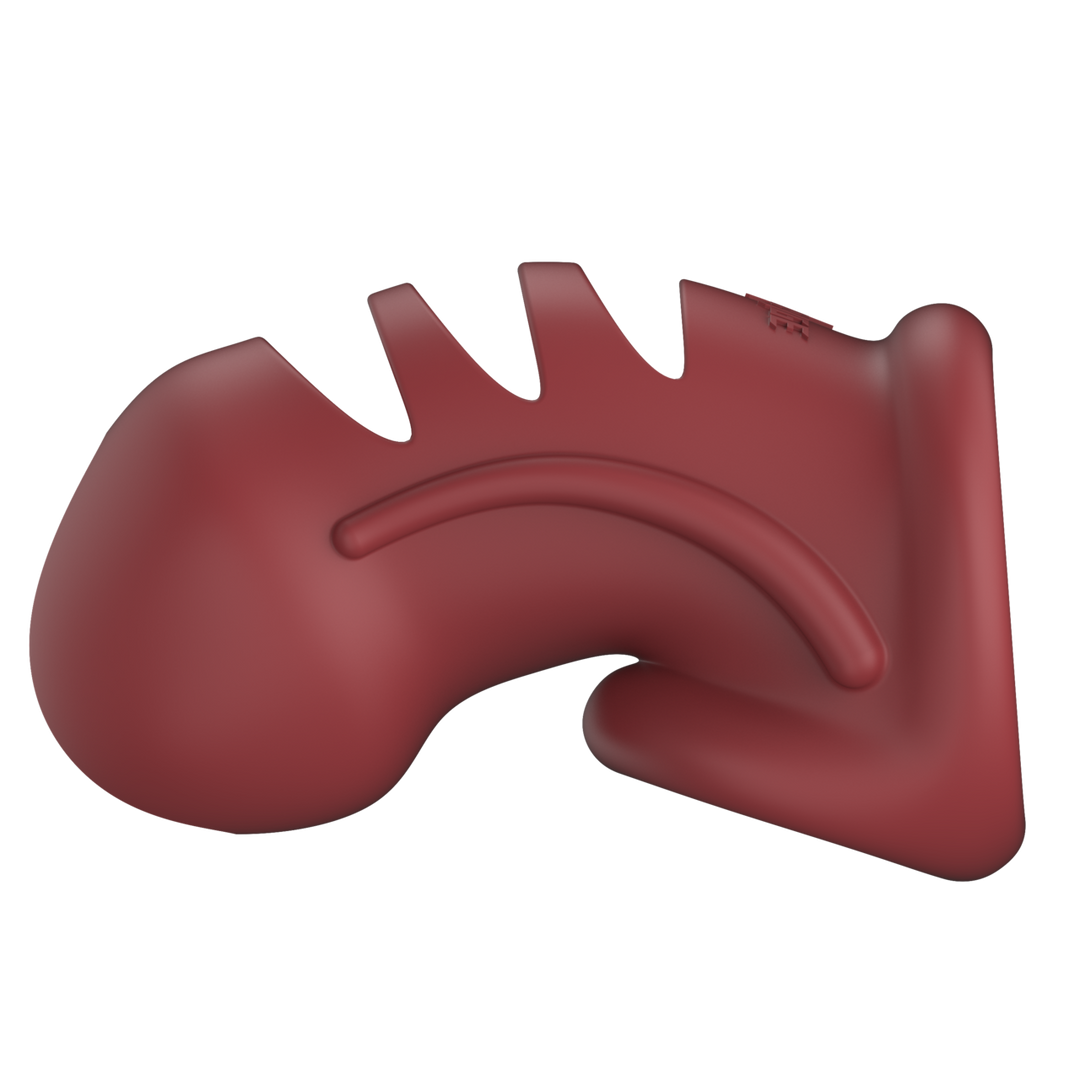 Model 28 Red Silicone Chastity Cage | Mancage BDSM Tool