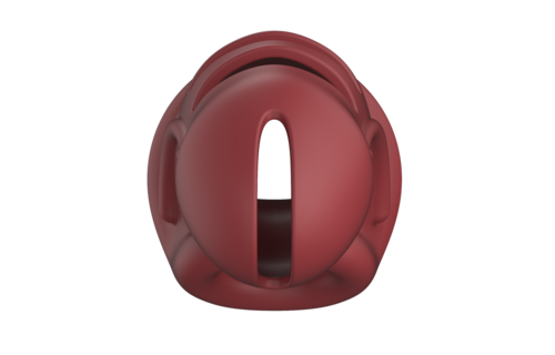 Model 28 Red Silicone Chastity Cage | Mancage BDSM Tool
