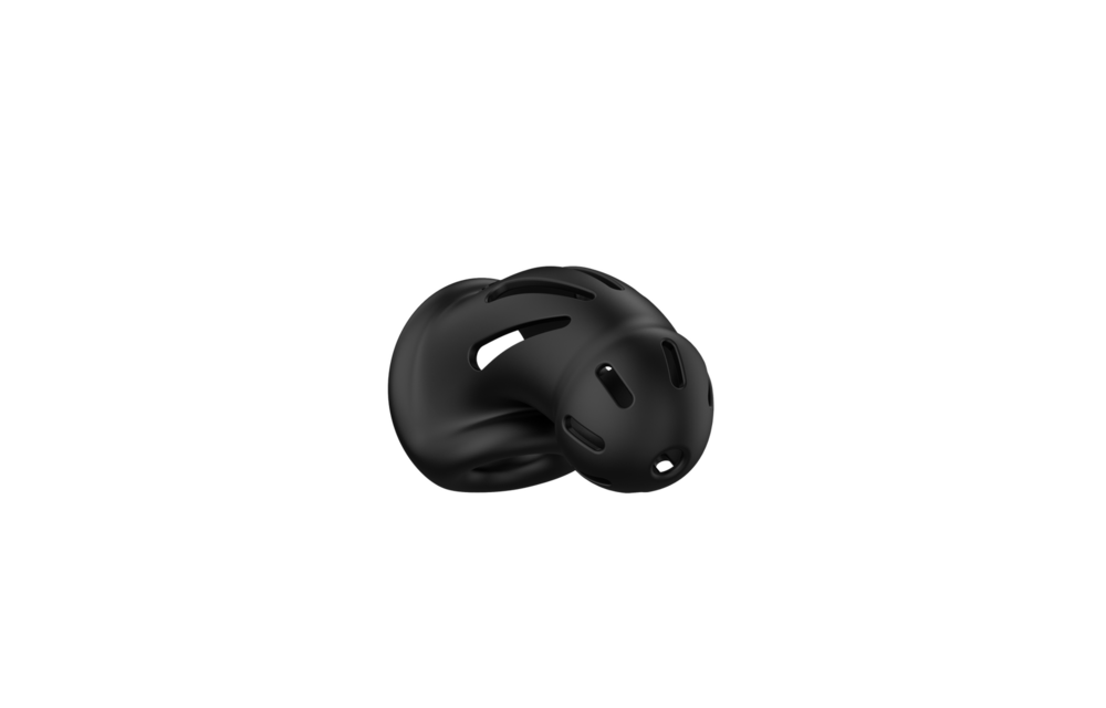 Model 27 Ultra Soft Black Silicone Chastity Cage