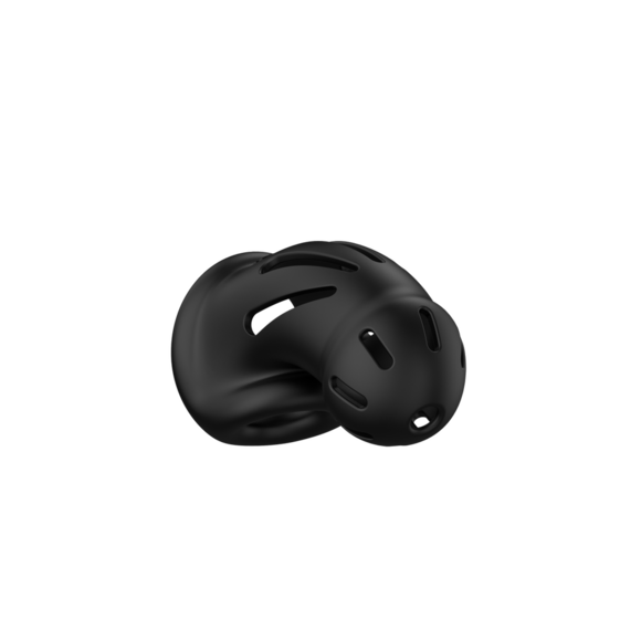 Model 27 Ultra Soft Black Silicone Chastity Cage