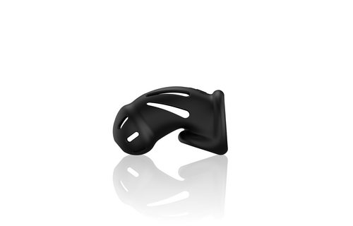 Model 27 Ultra Soft Black Silicone Chastity Cage