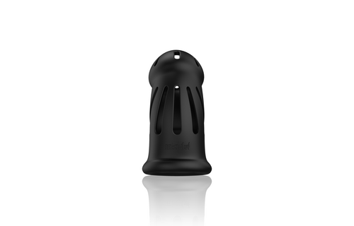Model 27 - Ultra Soft Silicone Chastity Cage - Black