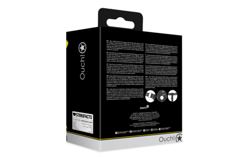 PU Leather Chastity Belt with Straps - Black