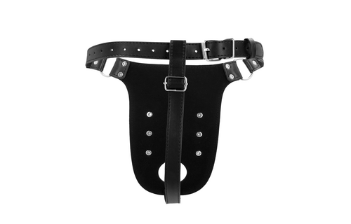 PU-Leder-Keuschheitsgürtel Schwarz | Sicher & verstellbar BDSM-Ausrüstung