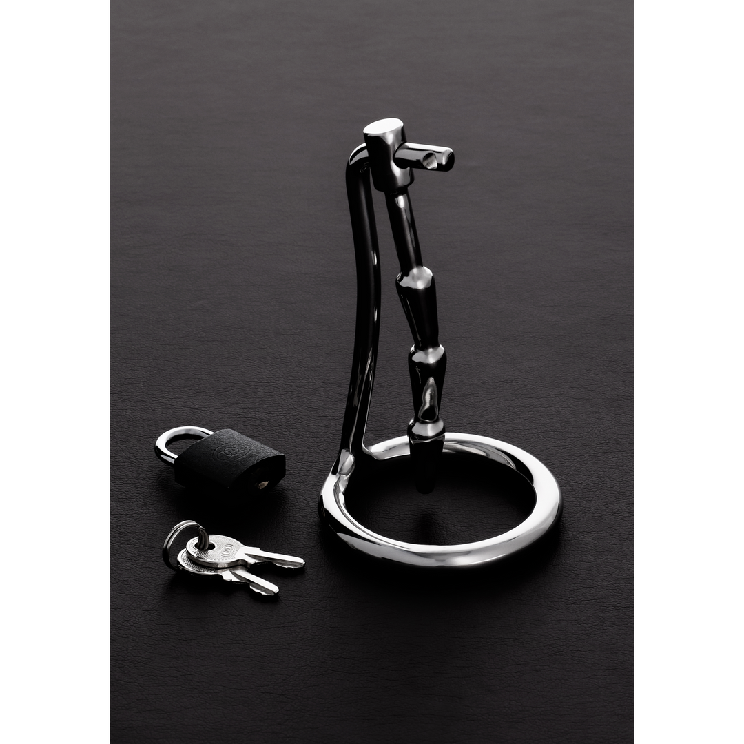 The Humped Cock Trap - Stainless Steel Penis Plug & Cock Ring
