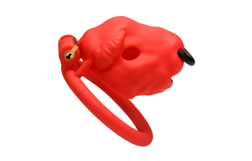 Bull - Chastity Cage - Red
