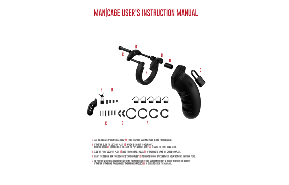 Model 21 Chastity Cage - Safety & Pleasure Mancage 12.8 cm