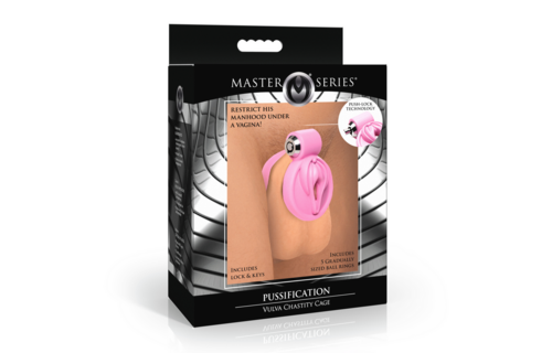 Pussifizierung - Vulva Keuschheitskäfig - Pink