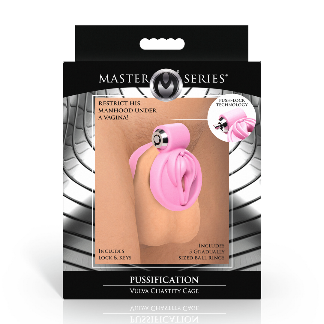 Pussification - Vulva Chastity Cage - Pink