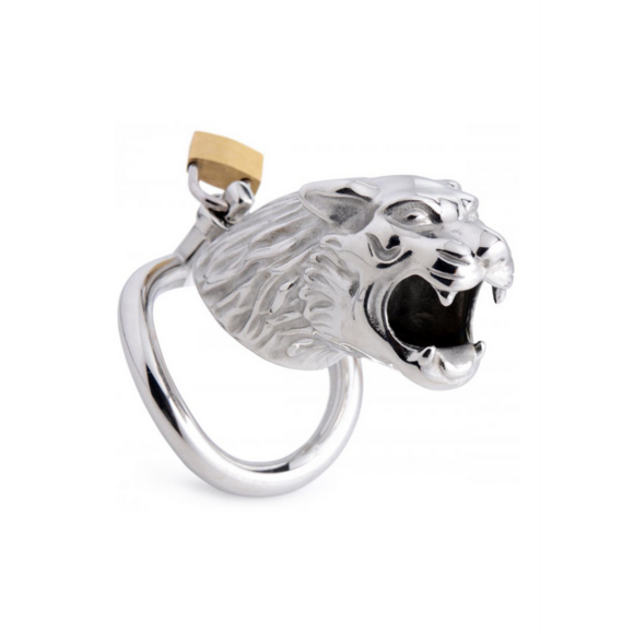 Tiger King Lockable Chastity Cage – Kinky Tiger Play Steel
