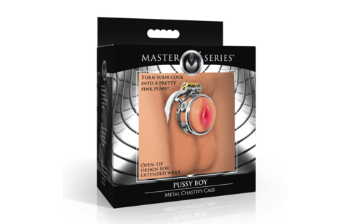Pussy Boy Metalen Kastele Kooi – Comfort & Controle