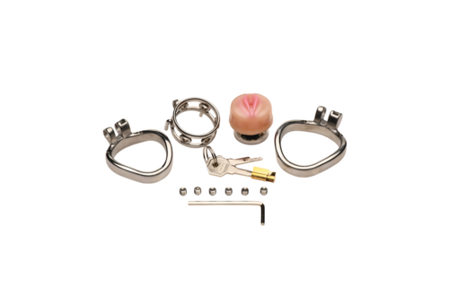 Pussy Boy Metalen Kastele Kooi – Comfort & Controle