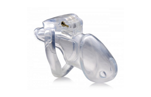 Clear Captor Medium Chastity Cage With Keys - Comfort