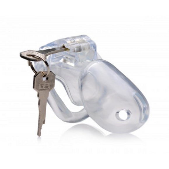 Clear Captor Chastity Cage With Keys - Comfort & Control