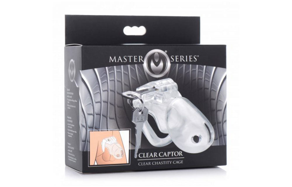 Clear Captor Chastity Cage With Keys - Comfort & Control