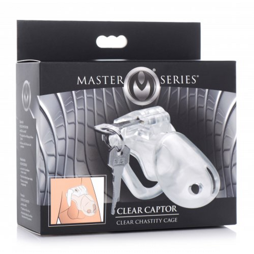 Clear Captor Chastity Cage With Keys - Comfort & Control
