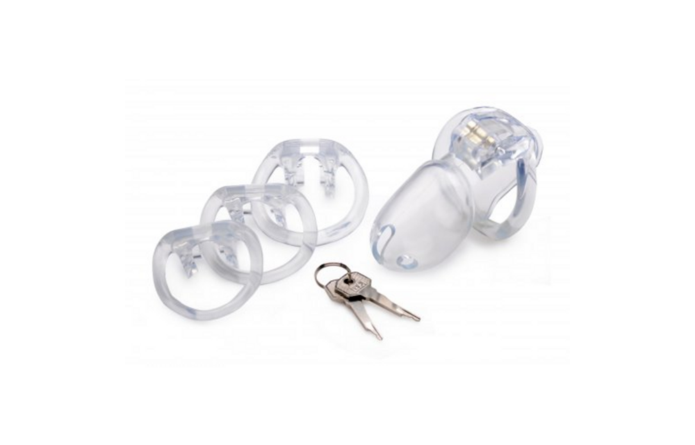 Clear Captor Keuschheitskäfig mit Schlüsseln – Komfort & Kontrolle