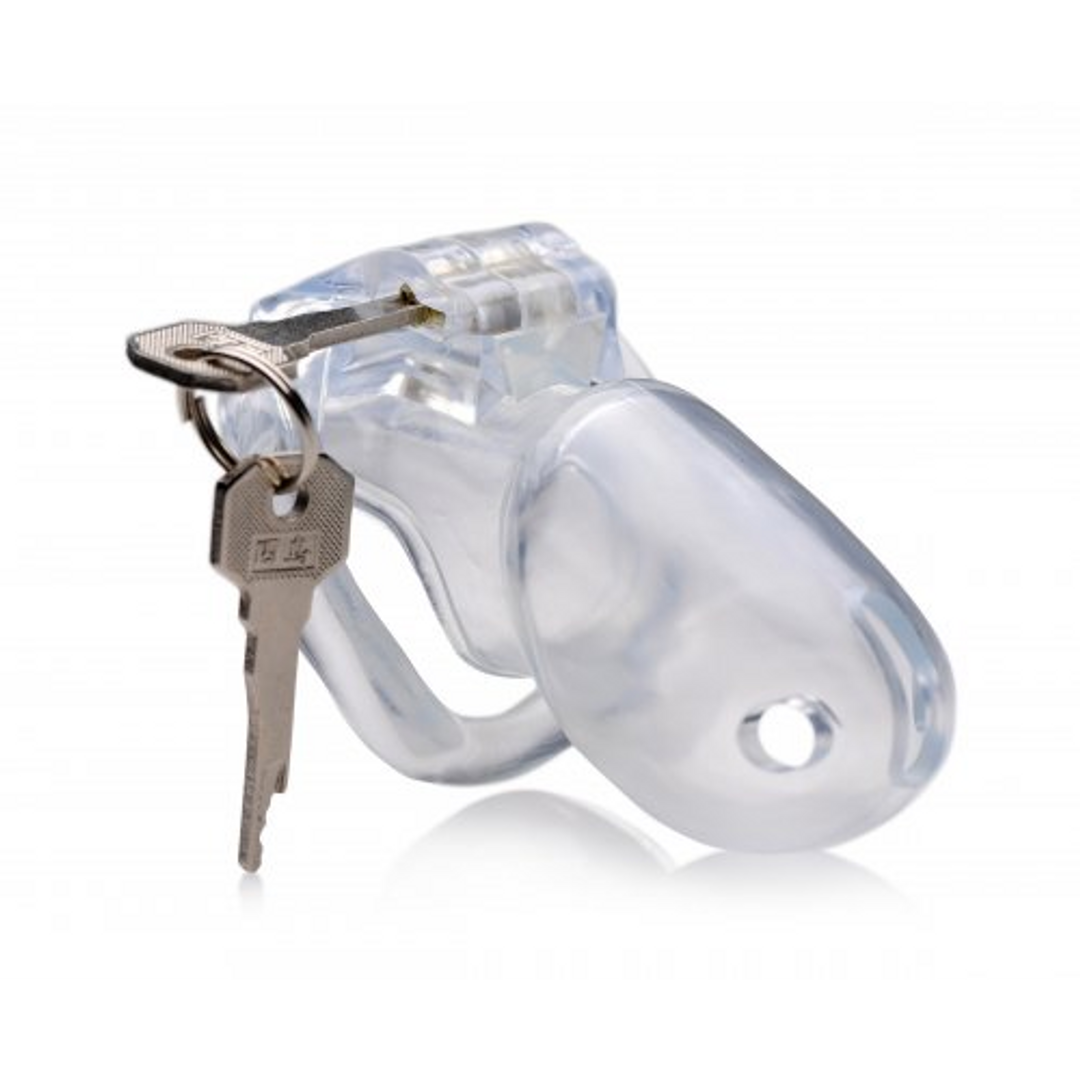Clear Captor Chastity Cage With Keys - Comfort & Control