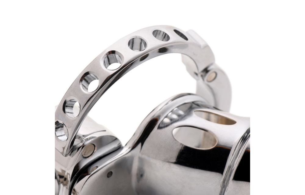 Cock Cuff Snap-On Chastity Cage Silver – Comfort & Style